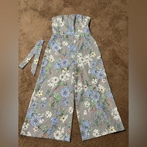 Women’s Wide Leg Strapless Jumpsuit- Size 8 H&M